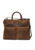 Vintage-Leder Businesstasche braun